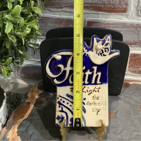 “3/$15” - Ceramic crafted - Faith to Light the darkened sky - Very Gently Used - Picture 4 of 6